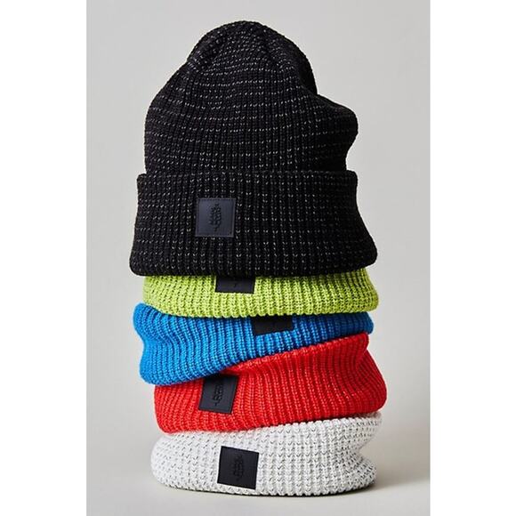 NEW Free People Movement Let’s Race Fleece Lined Recycled Yarn Beanie Black - Picture 3 of 6